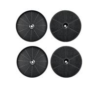 Juego de 4 filtros de carbón activo compatibles con los modelos Amica FWP 18 hasta KHF695900S, KHF684610S, KHF664610S, KHF664610S, KHF683500S, DL664660S, KF17193; elimina olores y grasa