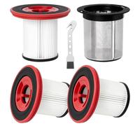 Juego de 4 filtros de repuesto lavables para aspiradoras Bosch Unlimited Serie 7, compatibles con BKS711XXL, BBS711W, BCS711GB, BBS712A, BKS711MALL, 3 filtros HEPA + 1 prefiltro de acero inoxidable
