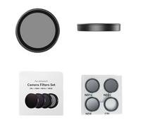 Juego de 4 filtros transparentes para drones de acción 4/3, revestimiento resistente al aceite, fácil de transportar