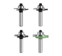 Juego de 4 fresas para trituradora de disco para trituradora de molino de 8 mm, 2 mm, 3 mm, 4 mm, 5 mm, con rodamientos de bolas, herramientas para carpintería, fresa para cortar madera