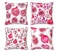 Juego de 4 Funda Cojin 70x70 cm Granada Short Plush Lavable Funda de Almohada al Aire libre para Jardín, Funda Cojines Modernas , Soft Fundas de Cojines decorativa para Dormitorio, Sofá, Cama Mo5084