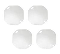 Juego de 4 fundas de metal resistentes para cajas eléctricas, forma octogonal que garantiza un fácil ajuste y diseños de alta protección, cubiertas eléctricas de metal