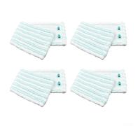 Juego de 4 fundas de repuesto para Leifheit para Profi XL y Cotton Plus, fundas de microfibra lavables para suelos duros, azulejos, laminados, limpieza sin rayas, 47 x 16 cm, color blanco