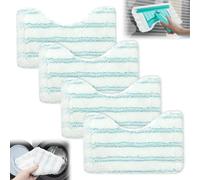 Juego de 4 fundas de repuesto para limpiador de baño Leifheit Bath Cleaner Micro Duo, 20 x 12,5 cm, limpiador de suelo para Leifheit, accesorios de repuesto, para la limpieza de azulejos