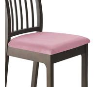 Juego de 4 fundas elásticas de terciopelo para sillas de comedor, color rosa, perfectas para decoración del hogar y cambio de imagen de sillas