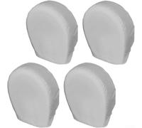 Juego de 4 fundas para neumáticos de tela Oxford 420D, impermeables y a prueba de polvo, con banda elástica para un ajuste seguro para proteger los neumáticos durante el estacionamiento al aire libre