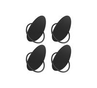SONGMICS HOME Juego de 4 Ganchos para Abrigos, Colgador de Pared, Toallas, Cada uno Soporta hasta 5 kg, Diseño de Huevos, para Salón, Dormitorio, Entrada, Negro Tinta LCR039B01