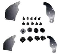 Juego de 4 guardabarros delanteros interiores para Mitsubishi para Pajero Sport L200 2007-2017 negro ABS Fender Liner para protección contra salpicaduras con tornillos de montaje
