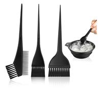 Juego de 4 Herramientas para Colorear el Cabello,Kit Herramientas de Tinte para Coloración Cabello con Pelo Tazón e Cepillo,Accesorios de Pelo Tinte para Suministros de Uso de Casa y Salón de Tinte