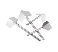 Juego de 4 Herramientas para Esquinas de Paneles de Yeso, Acero Inoxidable, Llanas para Enlucir Interiores y Exteriores (15cm/5.9in y 23.5x24.5cm/9.3x9.7in)