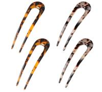 Juego de 4 Horquillas en Forma de U - Perfectas para Moños Franceses, Recogidos Elegantes & Looks Vintage