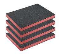 Juego de 4 insertos de espuma EPE para caja de herramientas para una protección superior contra golpes de hasta 20 kg, forro de ajuste de corte personalizable de espuma EPE