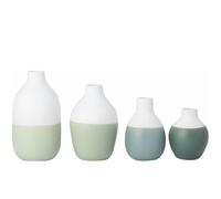 Juego de 4 jarrones para botellas, color verde