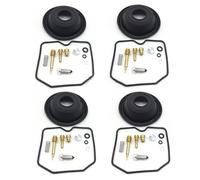 Juego De 4 Kits De Reconstrucción De Tarjetas De Reparación De Carburador, Diafragma De Émbolo para ZX900 para Ninja 900R 1984 1985 1986 ZX 900 Kit de reparación de carburador, Junta, émbolo, di