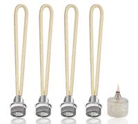 Juego de 4 lámparas aromáticas, mecha de 1,8 cm, lámpara catalítica de repuesto con quemador, lámpara de aceite de repuesto, mecha para lámpara de aceite, mecha con quemador catalítico para el aire de