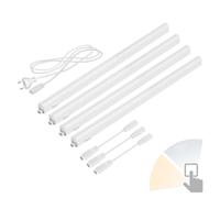 ledscom.de Juego de 4 lámparas LED para debajo de los armarios Rigel, cada una de 57,3cm, temperatura de color ajustable /, 33,312W, cada una de 830lm
