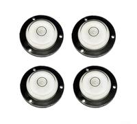 Juego de 4 libélulas de 43 x 12 mm, acrílico preciso, para mini nivel de burbuja de 43 mm, blanco y negro, 4 unidades, 43 x 12 mm, para montaje en frigorífico, 4 niveles, 43 mm, multidireccional