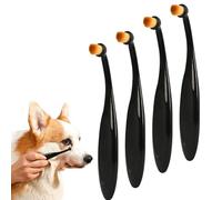 Juego de 4 limpiadores de ojos para mascotas para perros y gatos, quitamanchas con cepillo, limpia suavemente los ojos y evita la decoloración del moco ocular. Cuidado higiénico para manchas de