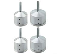 Juego de 4 limpiadores de tuberías de taladro eléctrico con cepillos de 15 mm y 22 mm para tubos de metal, adecuado para eliminación de óxido y preparación en uso profesional (4 piezas)