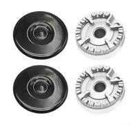 Juego de 4 llamas para estufas de gas Sabaf, coronas de quemador de metal de 5,5 cm diseñadas para un flujo de gas eficiente y uso a largo plazo