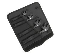 Juego de 4 llaves ajustables, llave de garra de cangrejo autoblocante con junta tratada térmicamente, llave de ajuste rápido de acero CrMo para mantenimiento automotriz de plomería, 7-19 mm