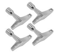 Juego de 4 llaves de tambor de aluminio, estilo T, pieza de afinación de tambor, llave cuadrada estándar, llave de tambor, afinador de tambor, instrumento musical