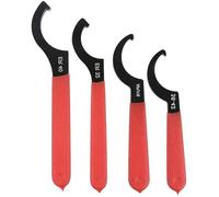 Juego de 4 llaves de tuerca curvadas con mango de acero resistente para reparaciones automotrices y domésticas