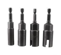 Juego de 4 llaves de tuerca de mariposa de 1/4 pulgadas hexagonal para tuercas y tornillos de 10 mm a 16 mm, herramientas de acero al cromo vanadio