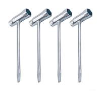 Juego de 4 llaves en forma de T de 13 mm x 19 mm para aplicaciones de mantenimiento de césped (13 - 19 mm)