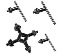 Juego de 4 llaves portabrocas, portabrocas, llaves de mandril, llave de mandril, portabrocas de corona dentada, repuesto para taladros universales