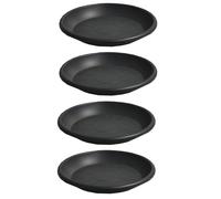 Juego De 4 Macetas Con Plato Redondo 29x29 Cm