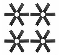 Juego de 4 manteles individuales aislantes de calor, diseño hueco plegable para protección de mesa contra platos calientes, ollas y utensilios de cocina