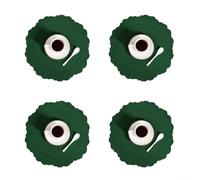 Juego de 4 manteles individuales de cuero diseñados para mesas de restaurante y hotel, que ofrecen protección contra el calor y resistencia a los arañazos junto con un aspecto elegante (verde)