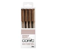 Juego de 4 marcadores Copic Multi Liner marrones