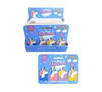 Juego de 4 marcapáginas magnéticos con forma de unicornio, rosa, azul, amarillo y morado - Regalo útil para niños y niñas