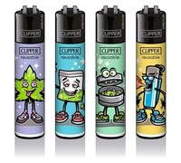 Juego de 4 mecheros Clipper: (420 personajes)