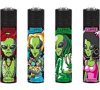 Juego de 4 mecheros Clipper: (Extraterrestre #2)