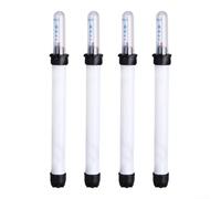 Juego de 4 medidores de nivel de agua con diseño flotante y escala para rastrear los niveles de agua en macetas, tanques y piscinas de manera eficaz (180#)