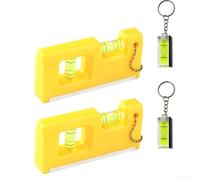 Juego de 4 medidores magnéticos de nivel de burbuja, compacto, portátil, para nivel de burbuja con potente base magnética, plástico ABS para una alineación precisa en mejoras y decoración del hogar (4