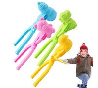 Juego de 4 moldes para bolas de nieve - juguetes de exterior de invierno | kit de pinza para batallas y necesidades de nieve | moldes ABS fácil para juegos de nieve o | 19-20 cm 90 g