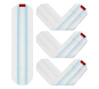 Juego de 4 mopas de repuesto para Vileda / O-Cedar H2Pro, almohadillas de microfibra para todos los suelos duros, lavables a máquina