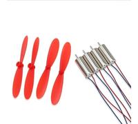 Juego de 4 motores de copa hueca de 7 x 16 mm con hélices de dirección mixta para helicóptero RC construir 3.7 V CC 45000 rpm unidad de accionamiento de giro rápido