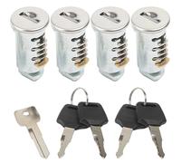 Juego de 4 núcleos de cerradura, cilindro de cierre para sistema de portaequipajes, compatible con bastidores Thule, incluye 4 núcleos, 4 llaves y una llave de control