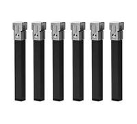 Juego de 4 o 6 patas cuadradas metálicas con abrazadera para somier tubo 30x30 mm disponible en varias medidas