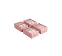 Juego de 4 Organizadores de Cajón 42 x 30 x 17 cm Rosa Jalea