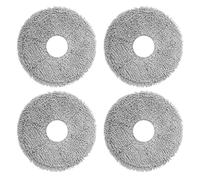 Juego de 4 paños de repuesto para iRobot Roomba Plus 405 Combo Robot/505 Combo Robot, para Dreame X40 Ultra Complete/L10s Pro Ultra Heat/X40 Master/L40 Ultra/L10s Ultra Gen 2 robot aspirador