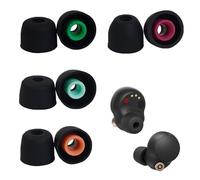 Juego de 4 pares de almohadillas de espuma viscoelástica de repuesto para auriculares inalámbricos Sony WF-1000XM5, reducción de ruido, mejora del sonido, almohadillas acolchadas, ultra cómodas,