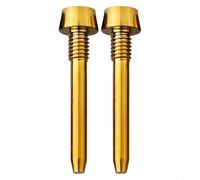 Juego de 4 pasadores de retención de pastillas de freno de aleación para MT24568 Componente esencial para un frenado eficaz (dorado)