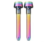 Juego de 4 pasadores de retención de pastillas de freno de disco de aleación de bicicleta, perno de tornillo M4 x 26 mm para Magura para MT2/MT4/MT5/MT6/MT8 (color arcoíris)