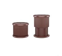 Juego de 4 patas ajustables para muebles, con ajuste de altura, antideslizantes, absorben los golpes, para un soporte seguro y silencioso de muebles (marrón)